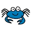 White Tile blue crab